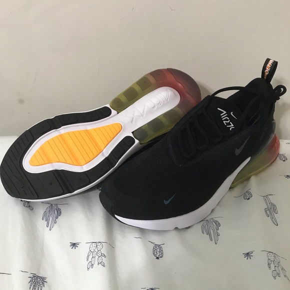 Air Max 270 Rainbow Heel Laser Orange size 10.5 - Picture 1 of 6